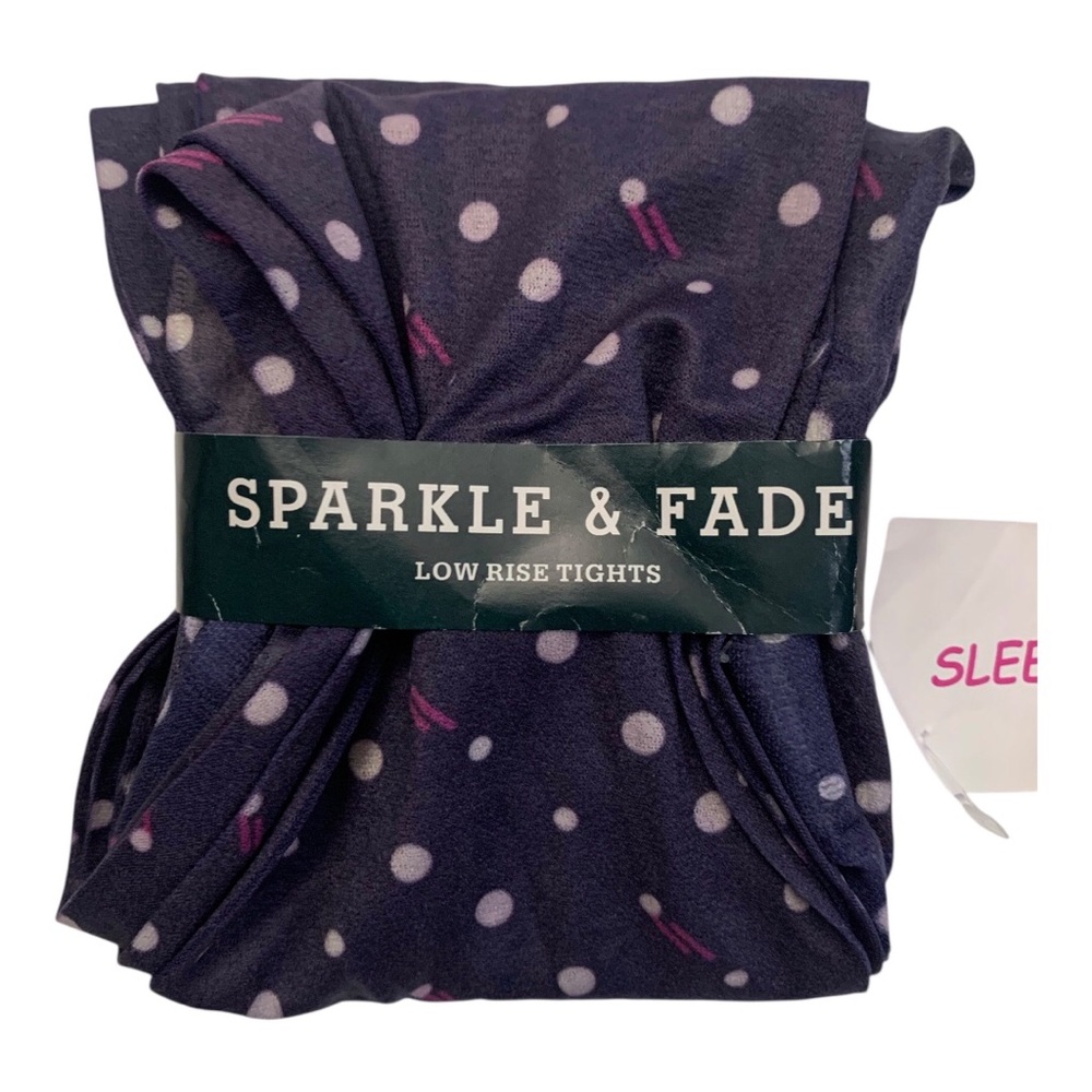 ▪️Sparkle & Fade Purple and Pink Polka Dot Low Rise Tights▪️ - Picture 2 of 6